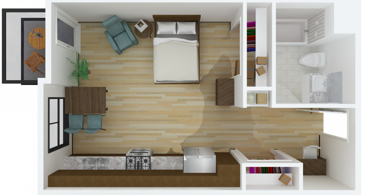 Press-Courier Lofts floor plan S