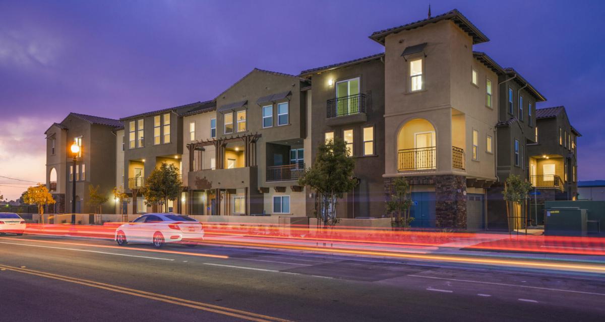 ParkWest Townhomes street view of the front